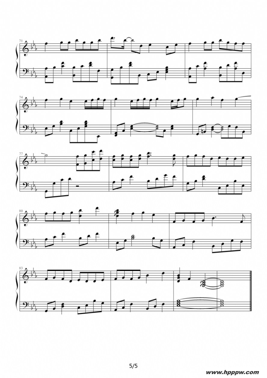 歌曲金鱼花火的简谱歌谱下载