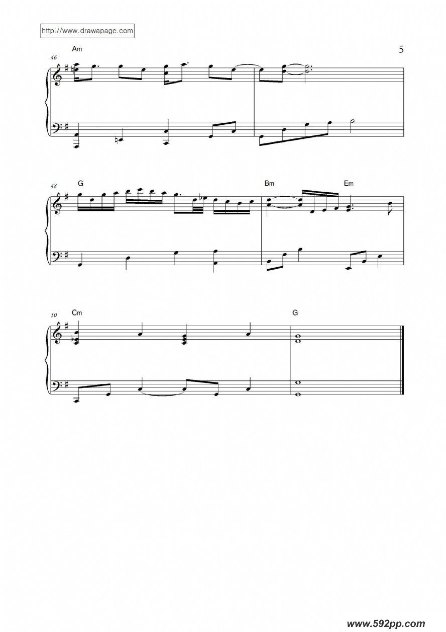 歌曲倾城的简谱歌谱下载