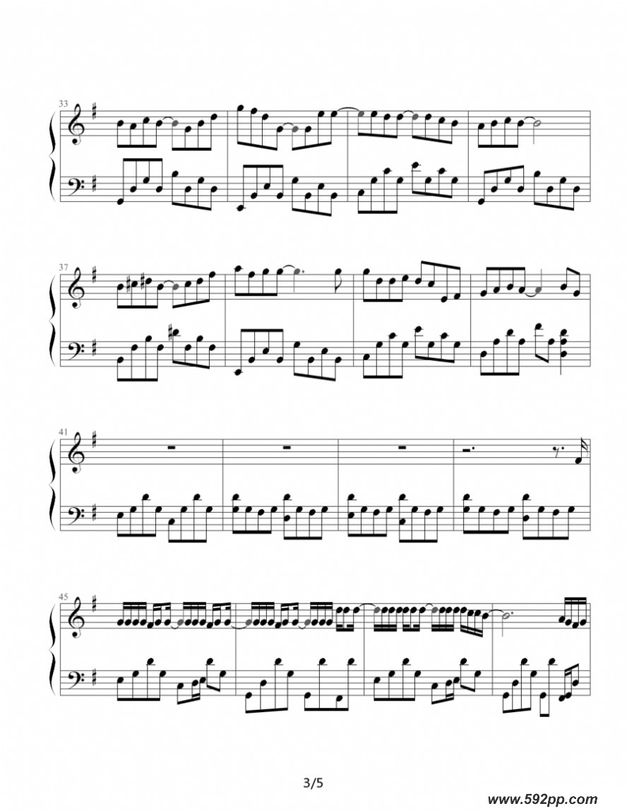 歌曲晴天的简谱歌谱下载