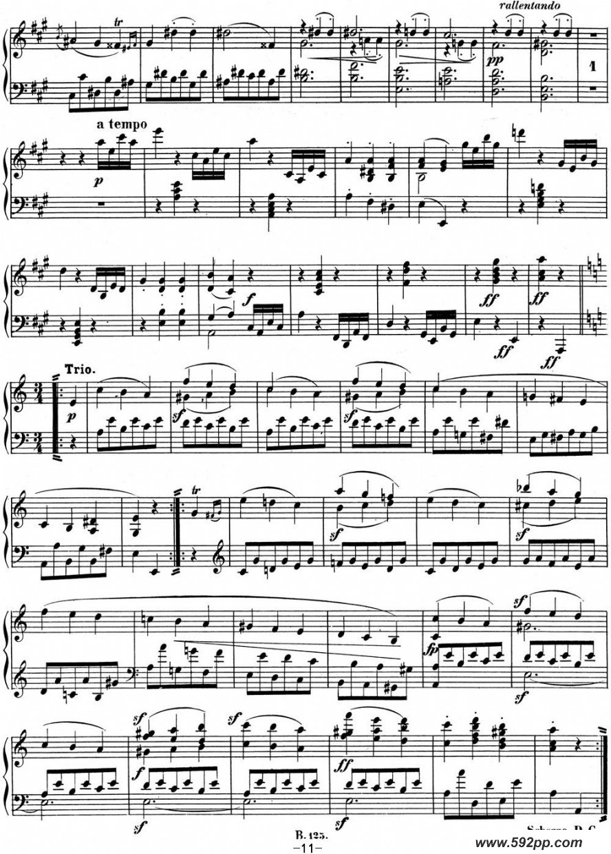 Ҹ02 A Op.2 No.2 A majorļ׸