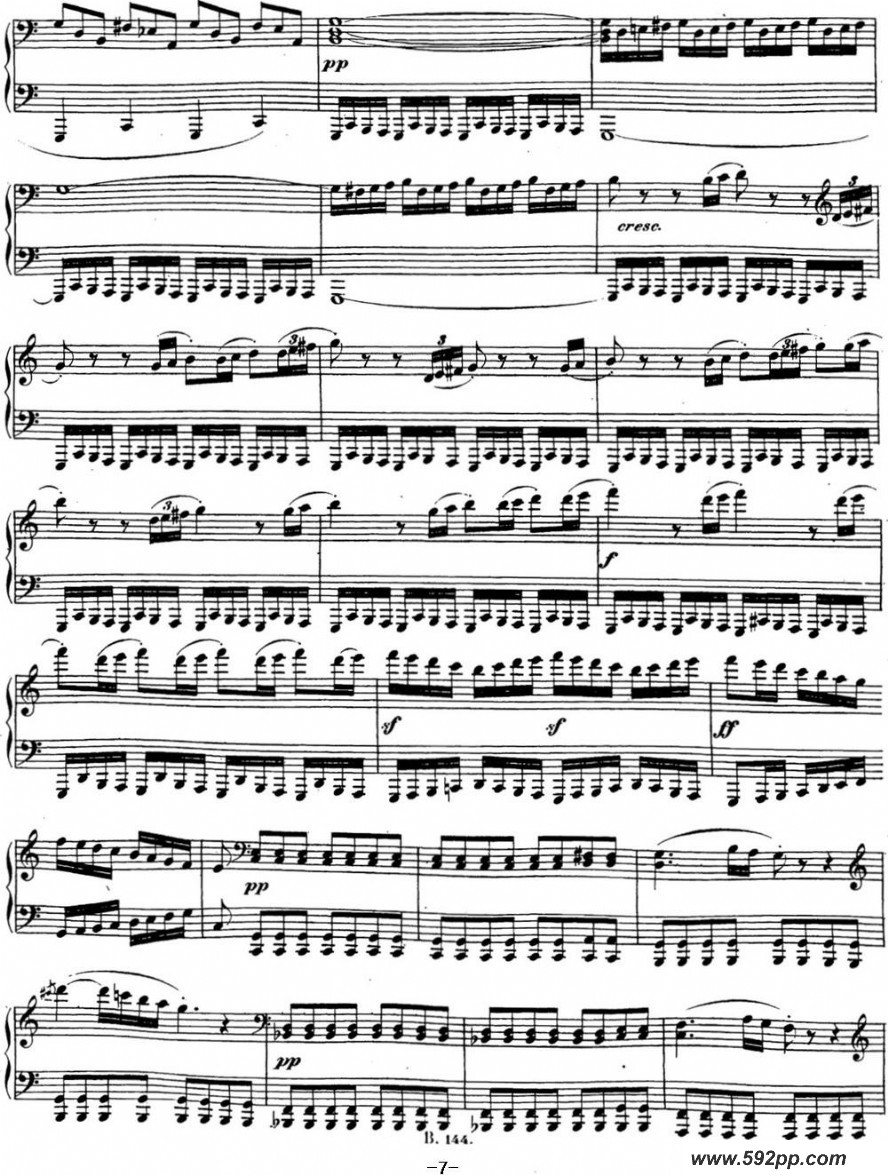 歌曲贝多芬钢琴奏鸣曲21 黎明 C大调 Op.53 C major的简谱歌谱下载