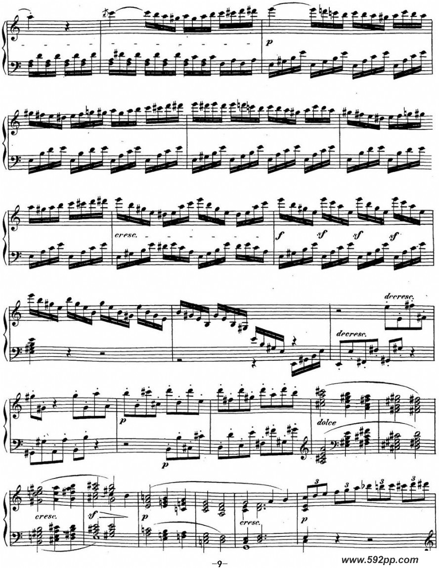 歌曲贝多芬钢琴奏鸣曲21 黎明 C大调 Op.53 C major的简谱歌谱下载