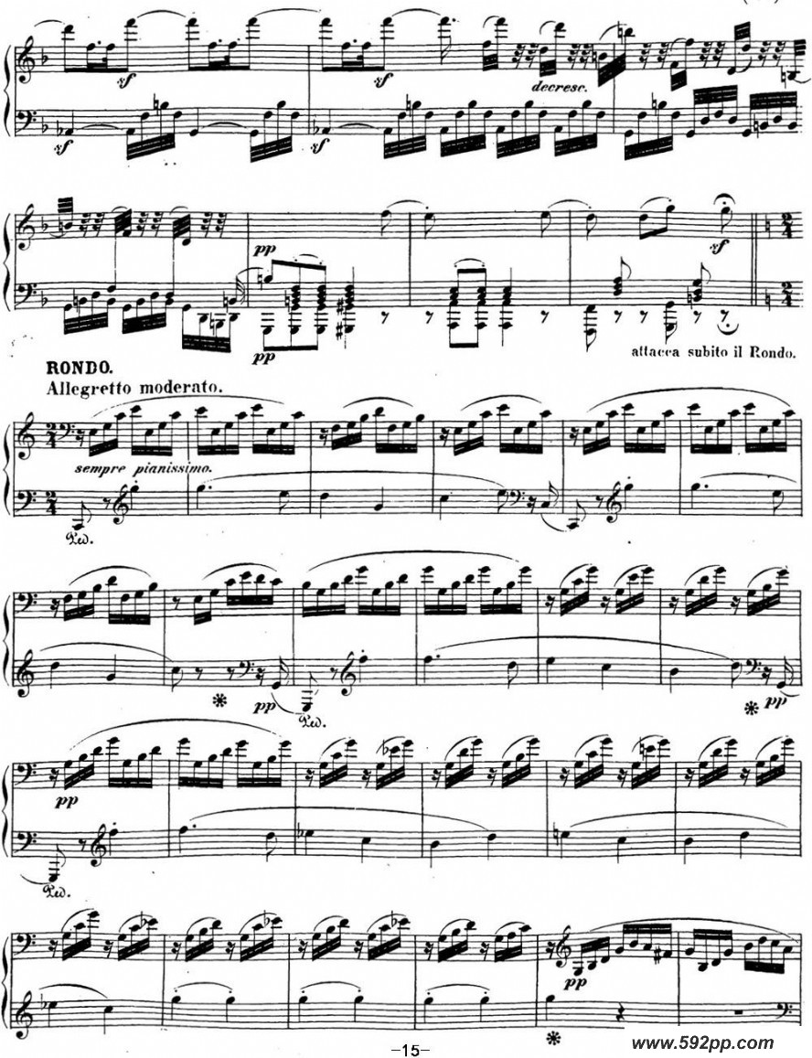 歌曲贝多芬钢琴奏鸣曲21 黎明 C大调 Op.53 C major的简谱歌谱下载