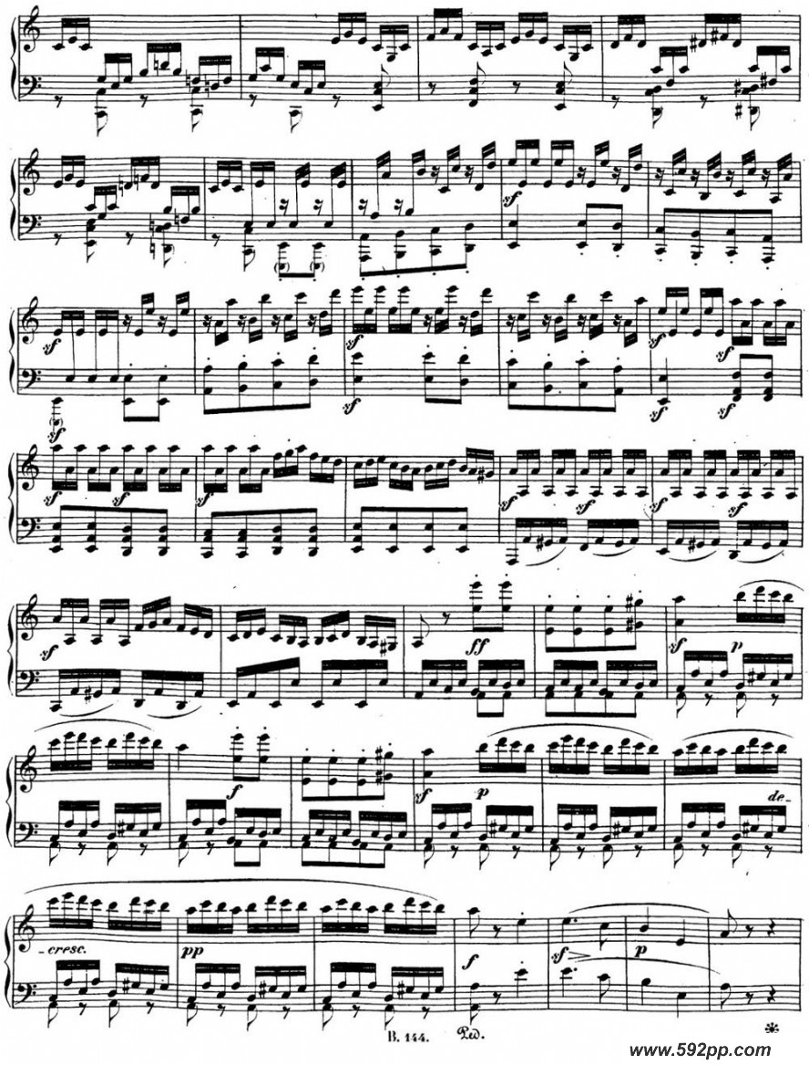 歌曲贝多芬钢琴奏鸣曲21 黎明 C大调 Op.53 C major的简谱歌谱下载