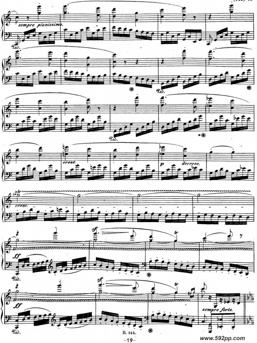 歌曲贝多芬钢琴奏鸣曲21 黎明 C大调 Op.53 C major的简谱歌谱下载