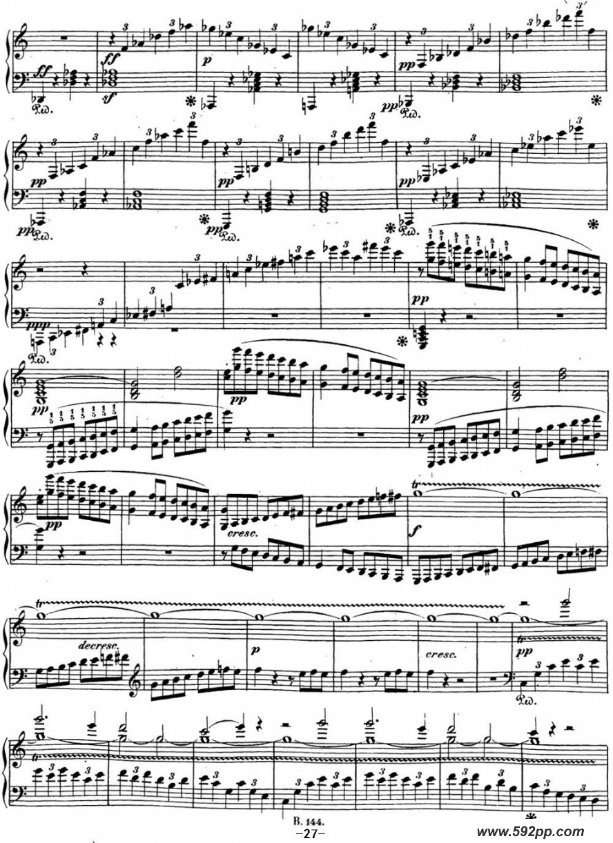 歌曲贝多芬钢琴奏鸣曲21 黎明 C大调 Op.53 C major的简谱歌谱下载