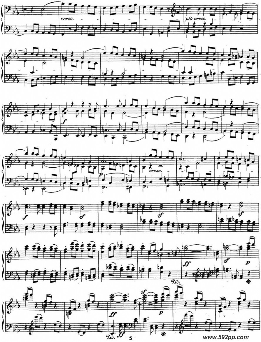 歌曲贝多芬钢琴奏鸣曲29 钢琴降B大调 Op.106 B-flat major的简谱歌谱下载