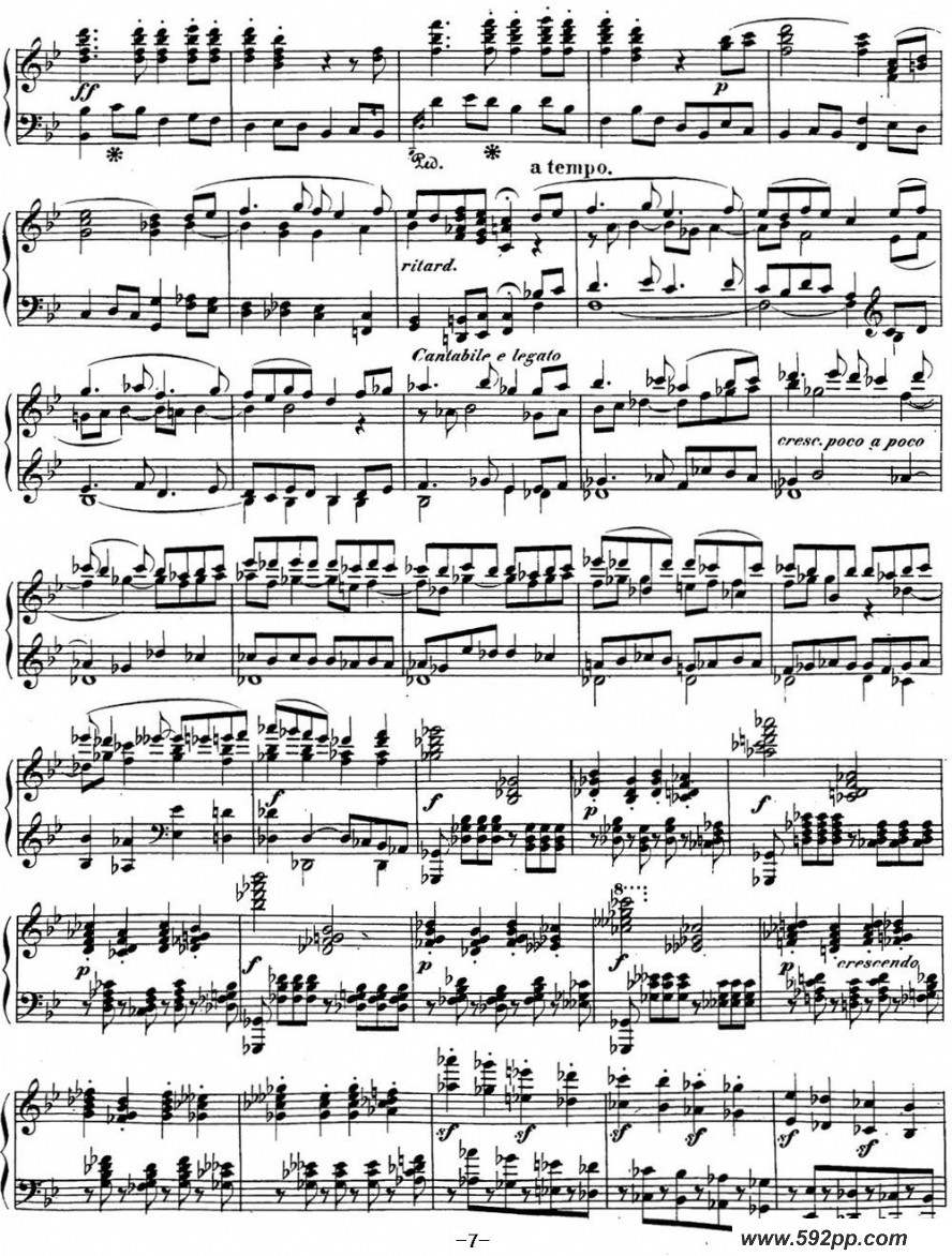 歌曲贝多芬钢琴奏鸣曲29 钢琴降B大调 Op.106 B-flat major的简谱歌谱下载