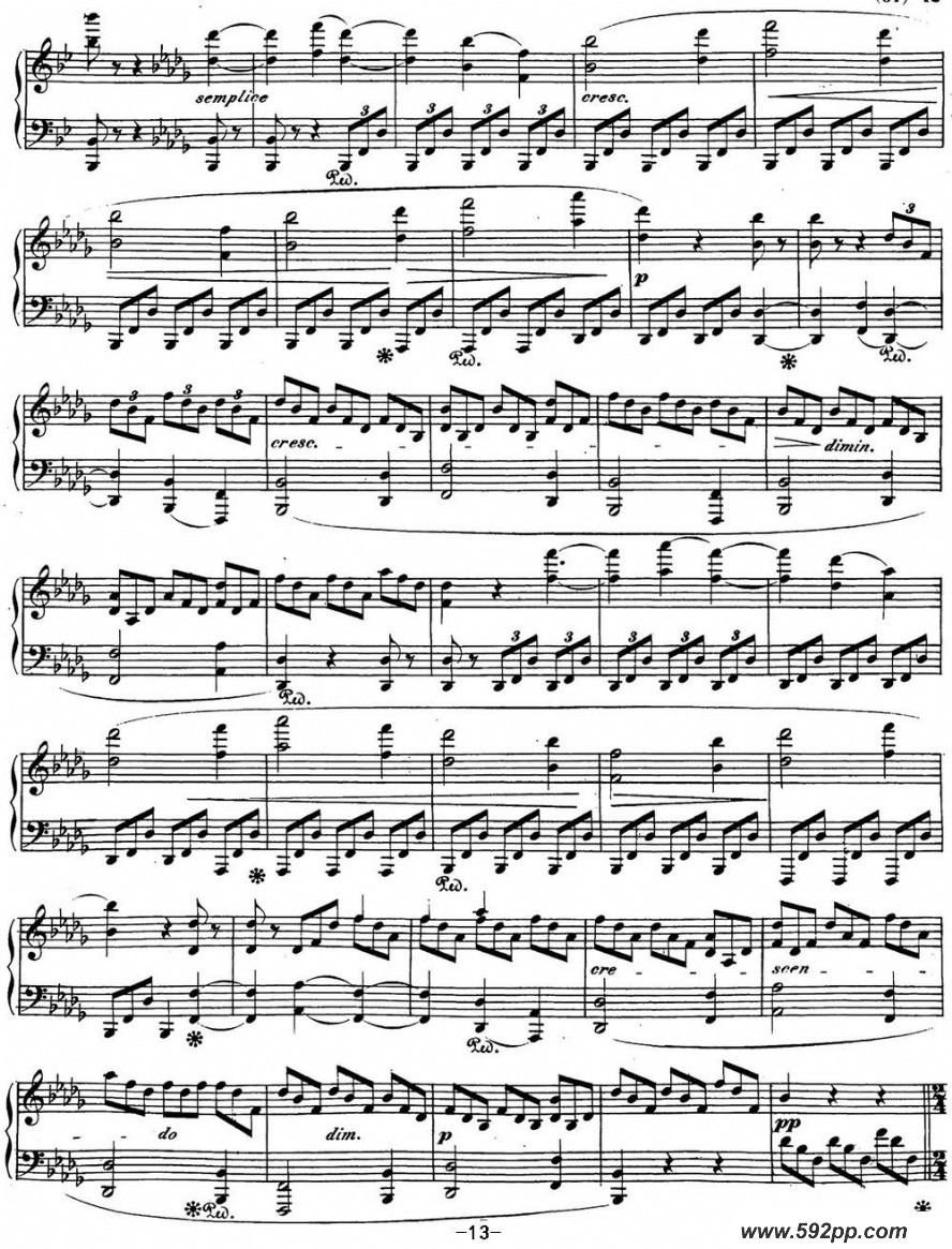 歌曲贝多芬钢琴奏鸣曲29 钢琴降B大调 Op.106 B-flat major的简谱歌谱下载