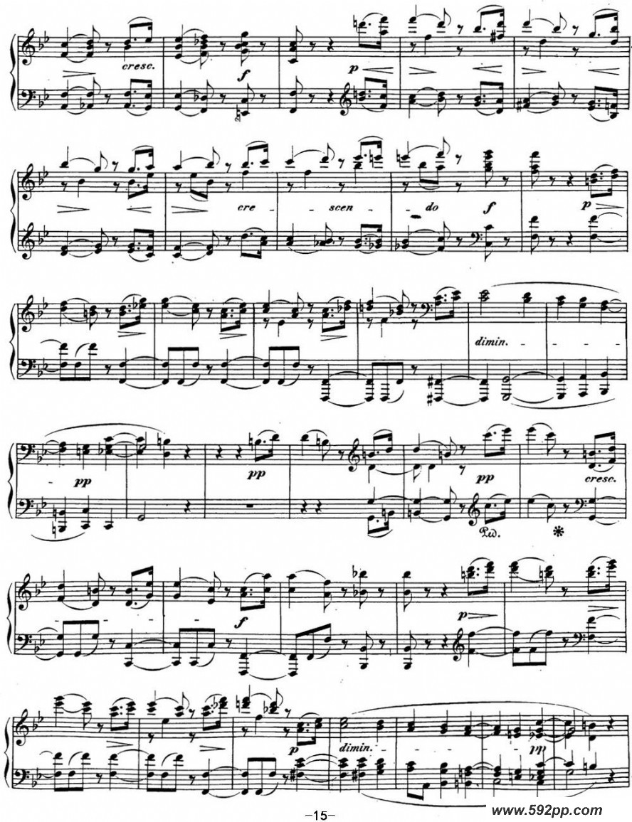 歌曲贝多芬钢琴奏鸣曲29 钢琴降B大调 Op.106 B-flat major的简谱歌谱下载