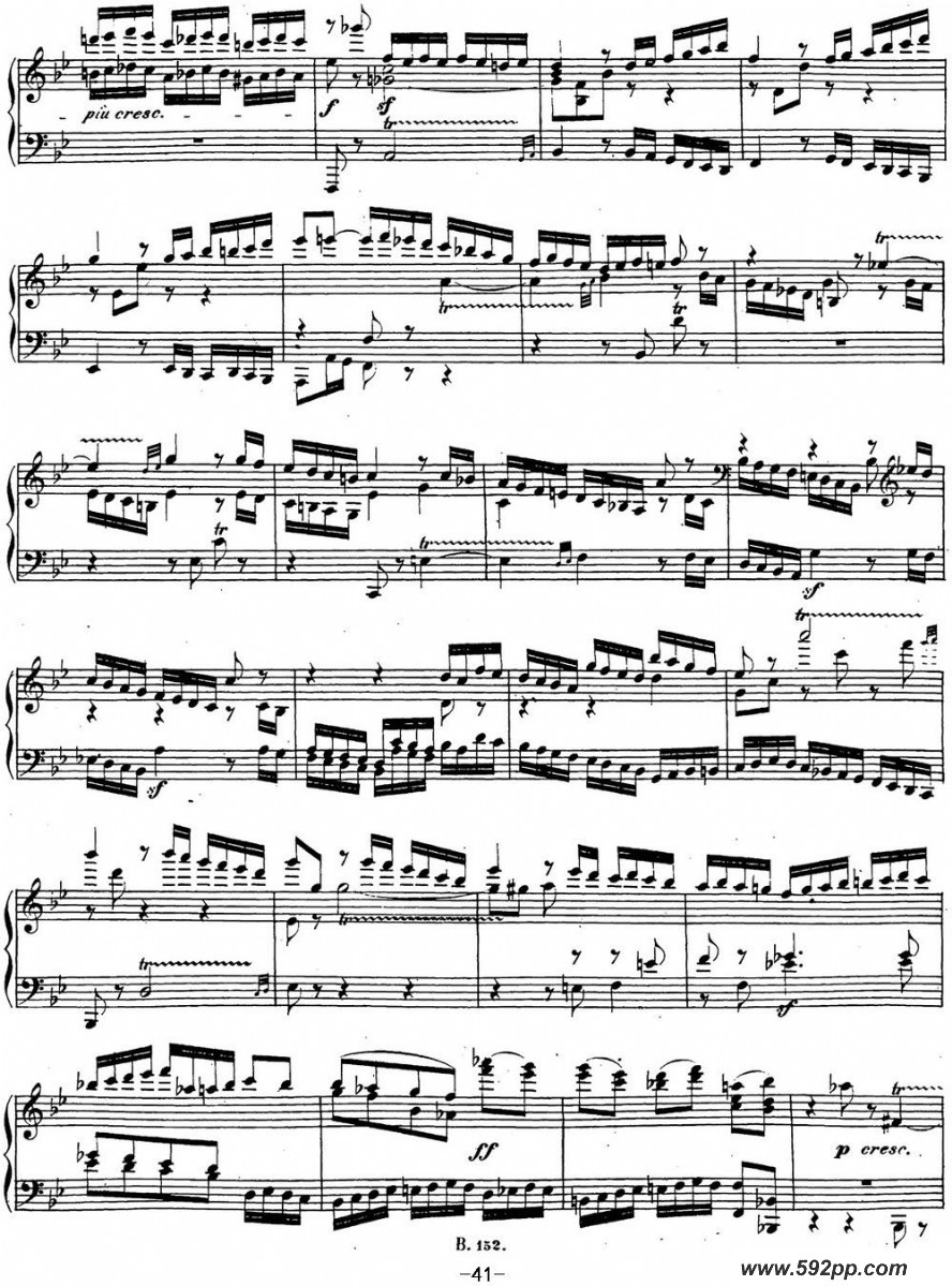 歌曲贝多芬钢琴奏鸣曲29 钢琴降B大调 Op.106 B-flat major的简谱歌谱下载