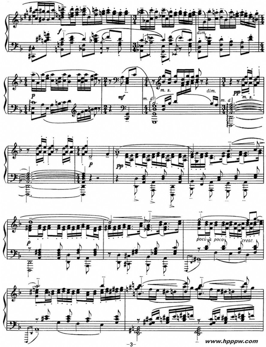 歌曲拉赫玛尼诺夫 音画练习曲4或5 etudes tableaux op.33 no.4的简谱歌谱下载