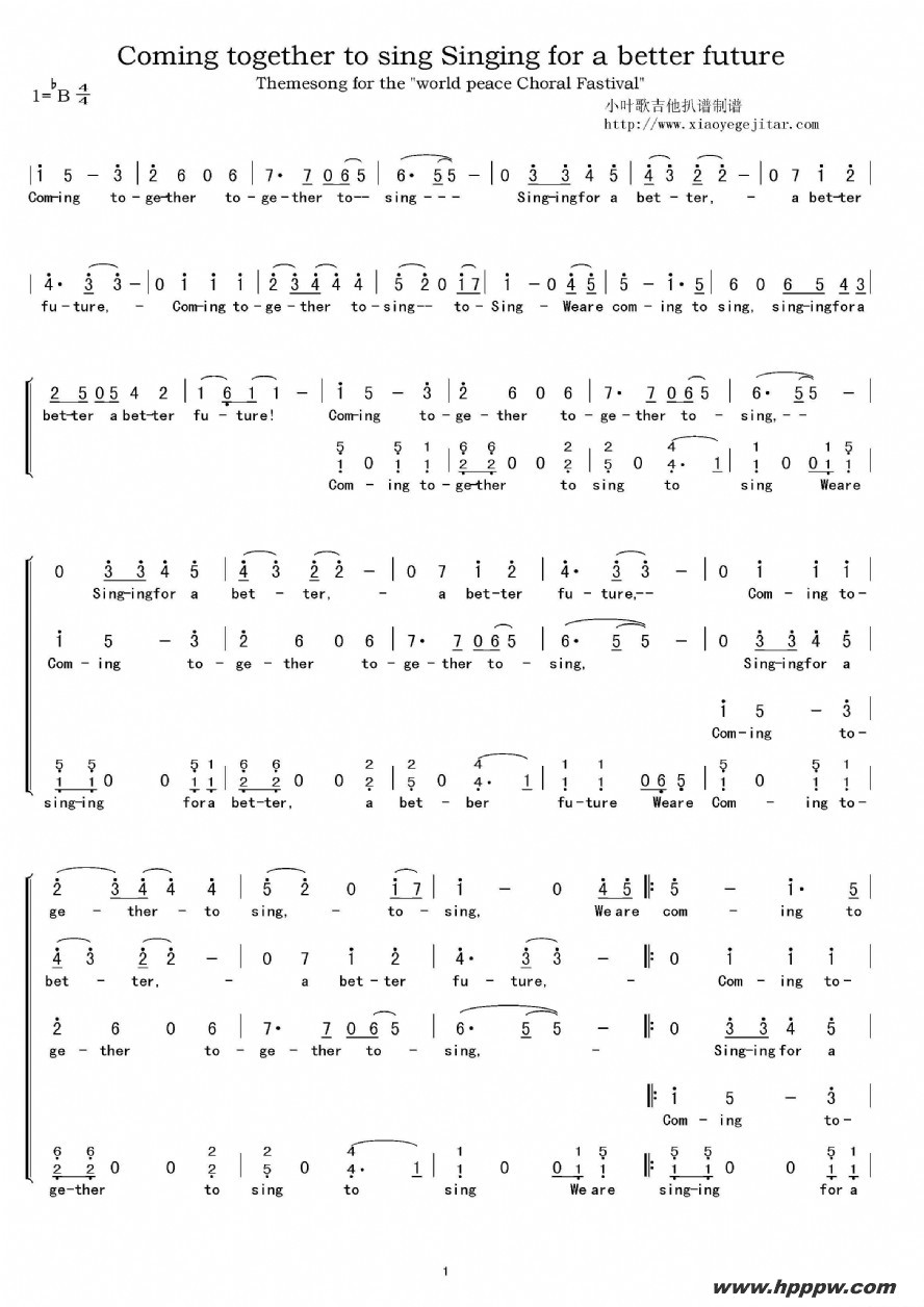 coming together to sing singing for a better futureļ׸