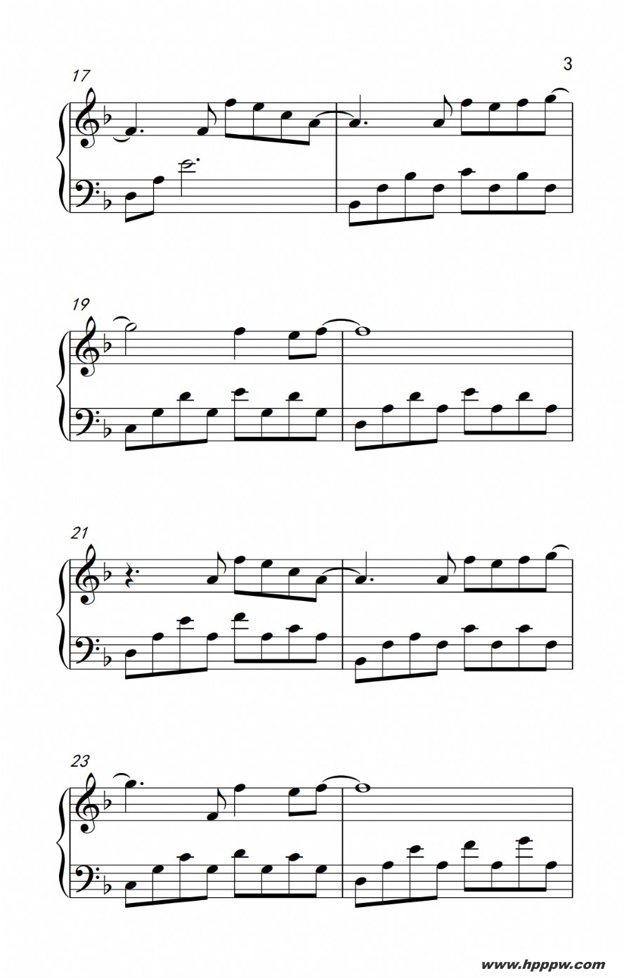 歌曲igbang 一天一天的简谱歌谱下载