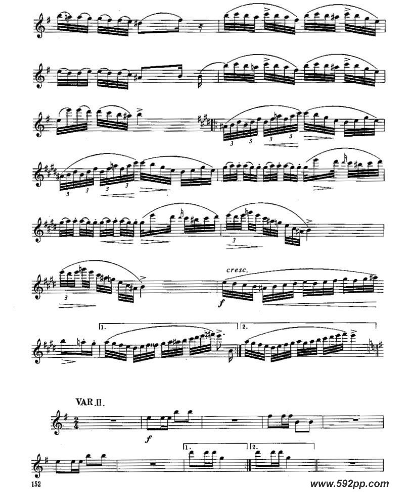 歌曲长笛八级考级曲谱的简谱歌谱下载