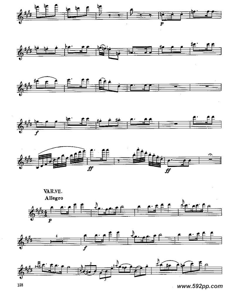 歌曲长笛八级考级曲谱的简谱歌谱下载