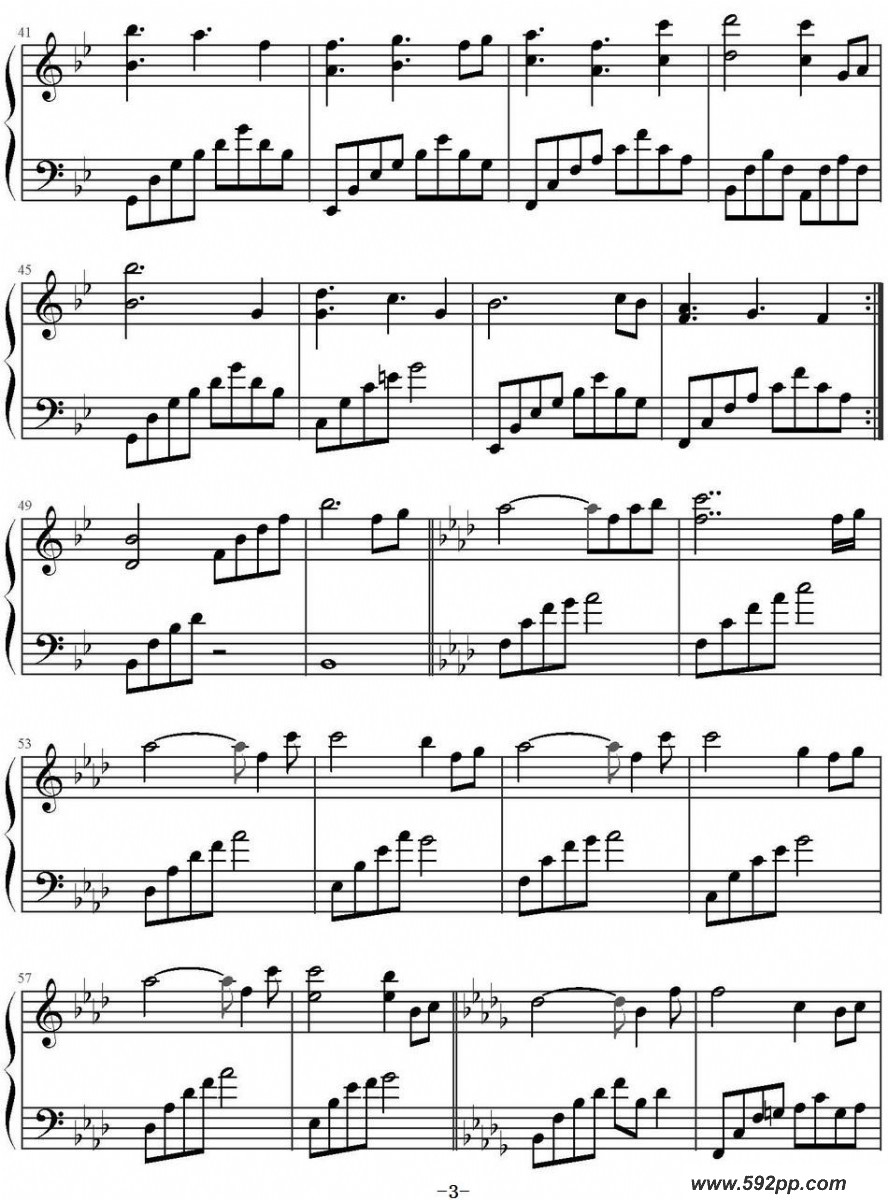 歌曲无限幻想的简谱歌谱下载