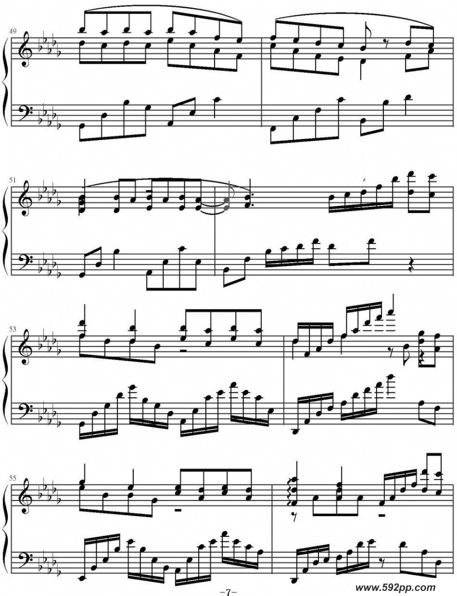 歌曲千古(电视剧《花千骨》主题曲)的简谱歌谱下载