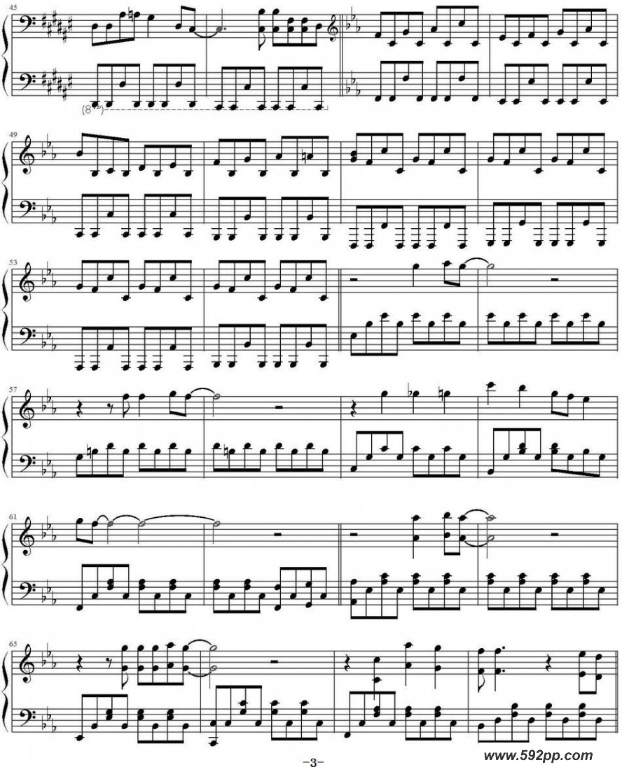 歌曲五月雨20ラブ的简谱歌谱下载