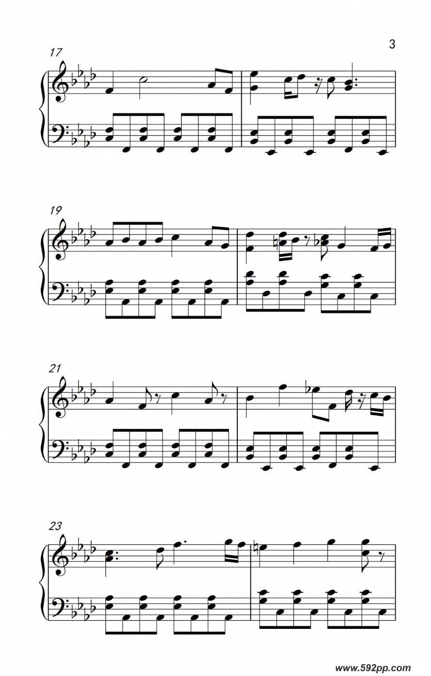 歌曲如果有你在的简谱歌谱下载