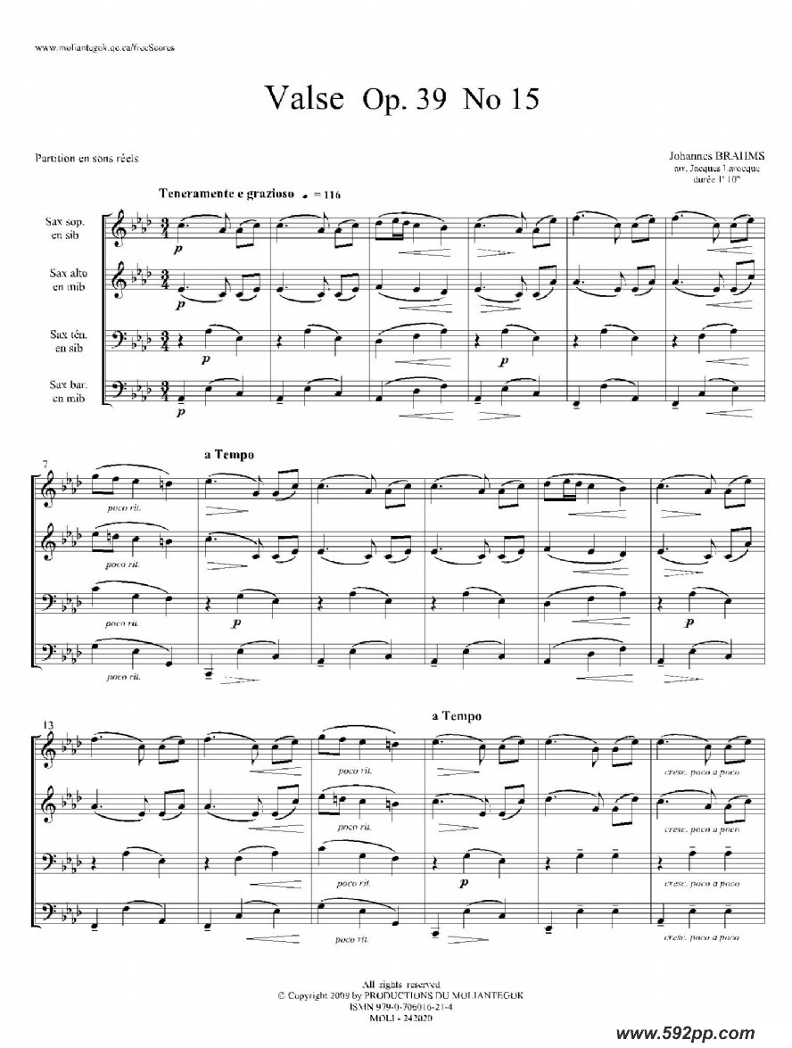 歌曲圆舞曲 op39 no15的简谱歌谱下载