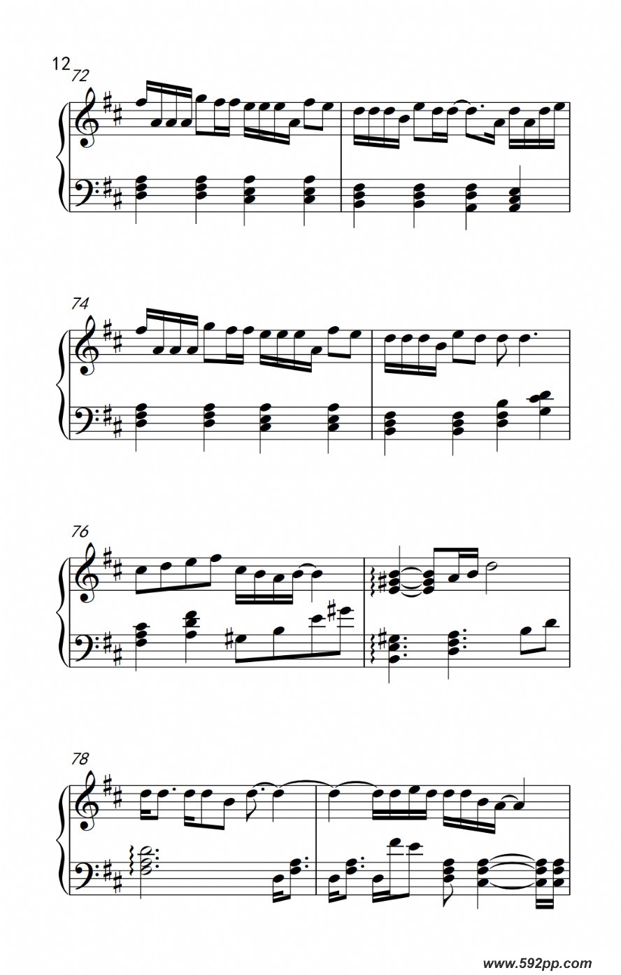 歌曲情歌王的简谱歌谱下载