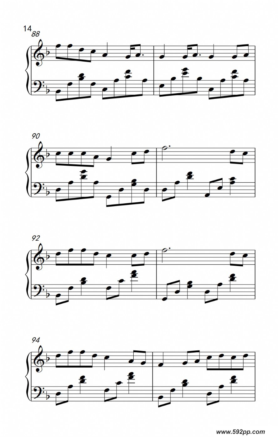 歌曲情歌王的简谱歌谱下载