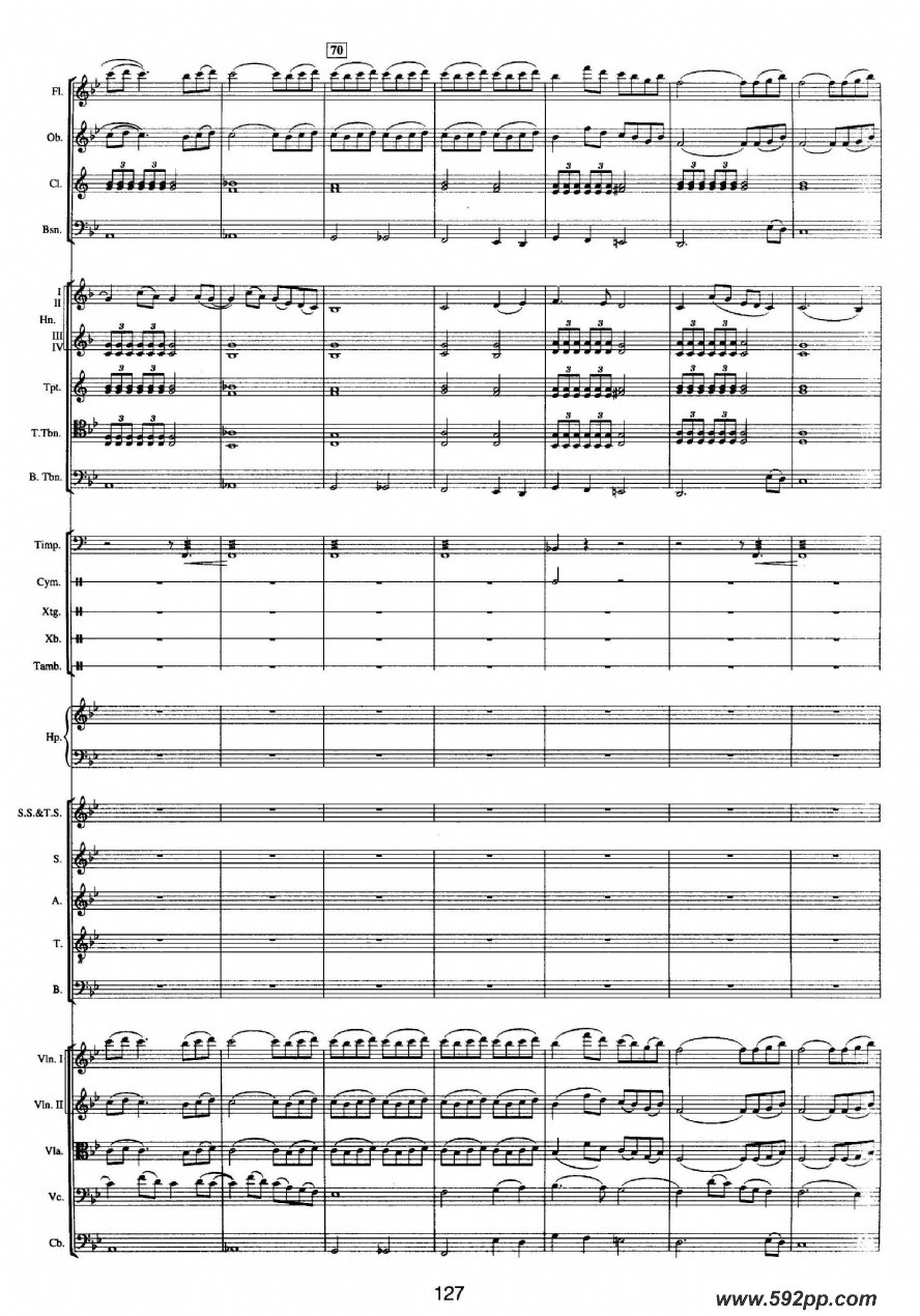 歌曲钱塘江-四.第三乐章3.人间天堂的简谱歌谱下载