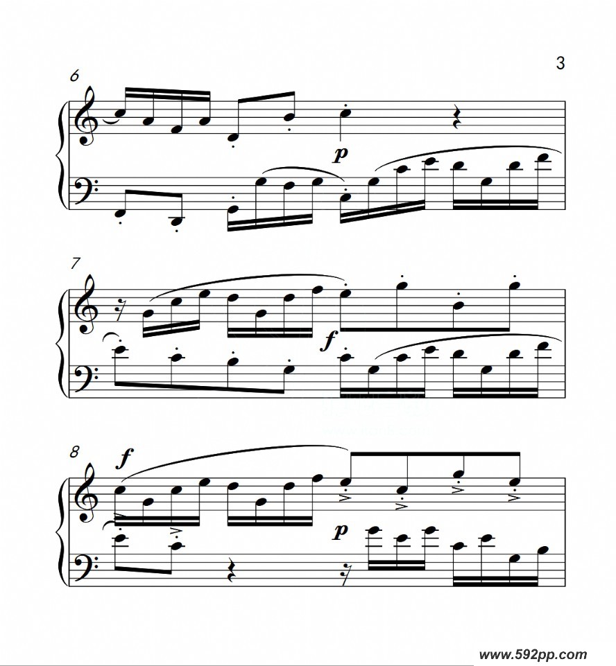 歌曲第六级b组 二部创意曲的简谱歌谱下载