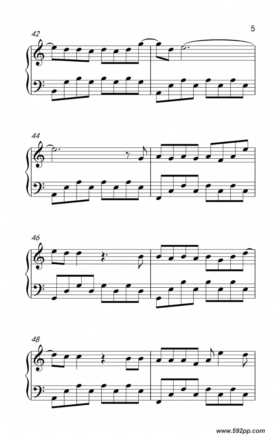 歌曲绅士的简谱歌谱下载