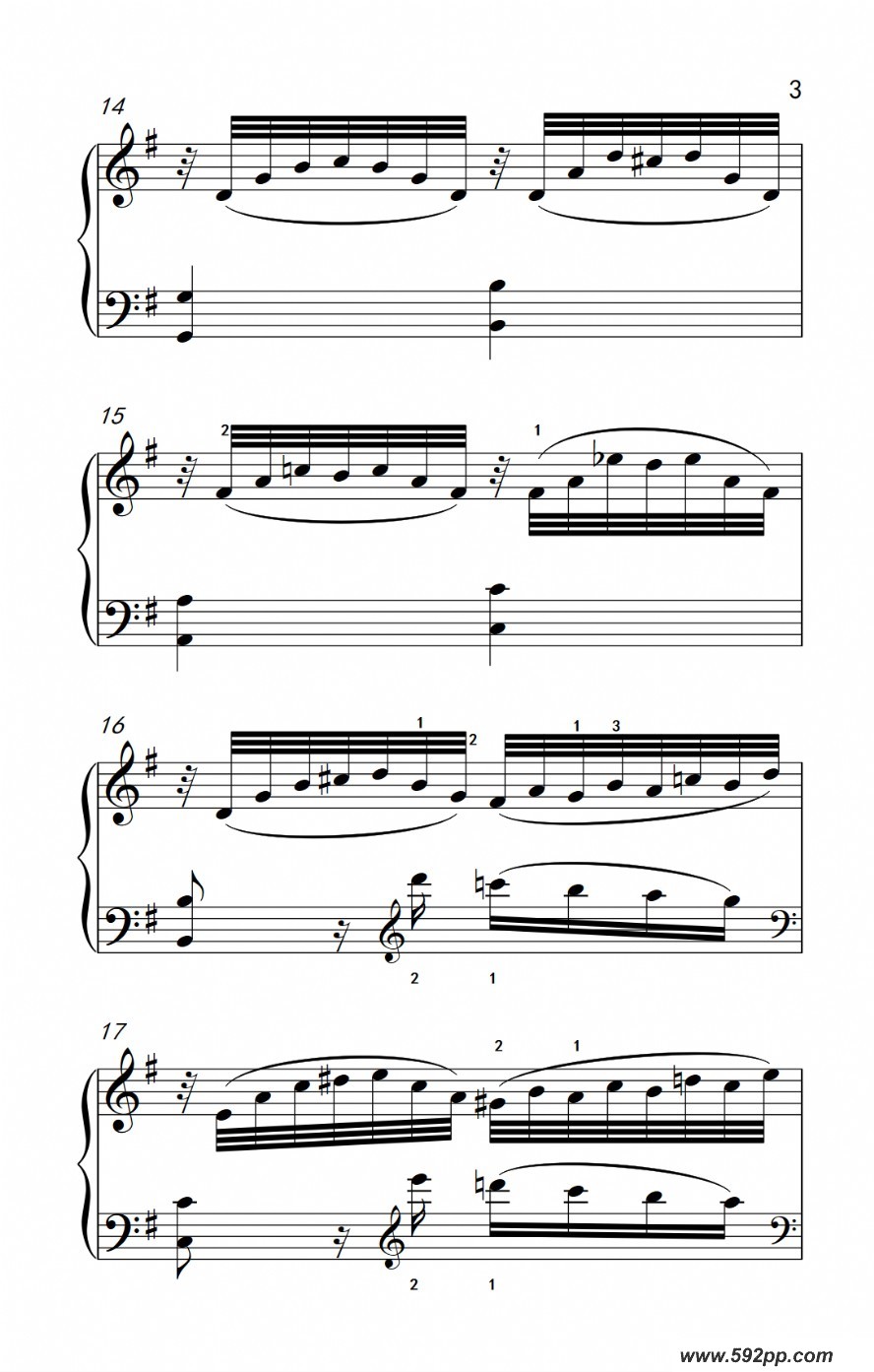 歌曲奏鸣曲 opus 2 nr.3 第二乐章的简谱歌谱下载