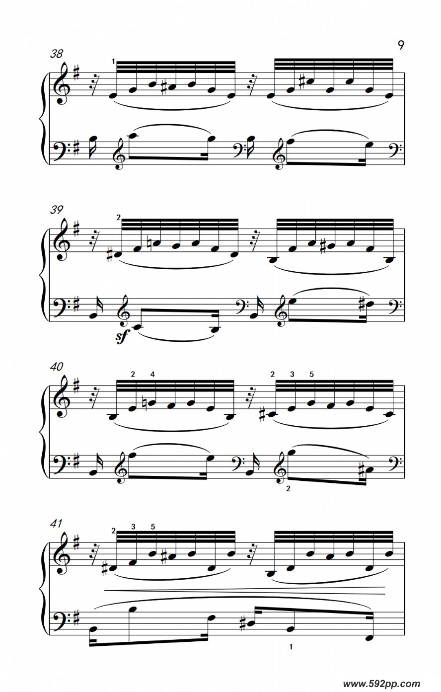 歌曲奏鸣曲 opus 2 nr.3 第二乐章的简谱歌谱下载