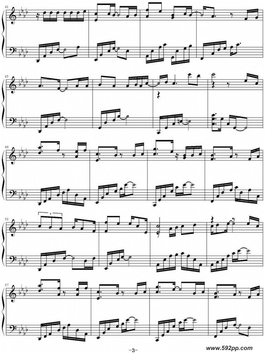 歌曲半城烟沙的简谱歌谱下载