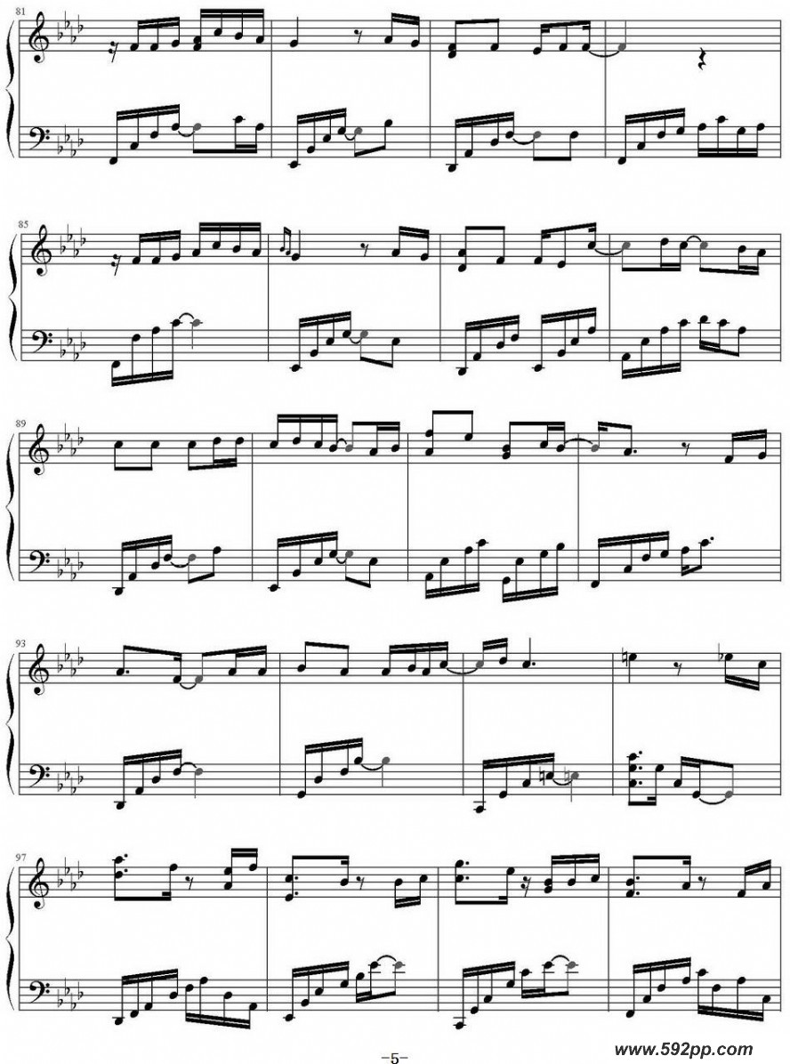 歌曲半城烟沙的简谱歌谱下载