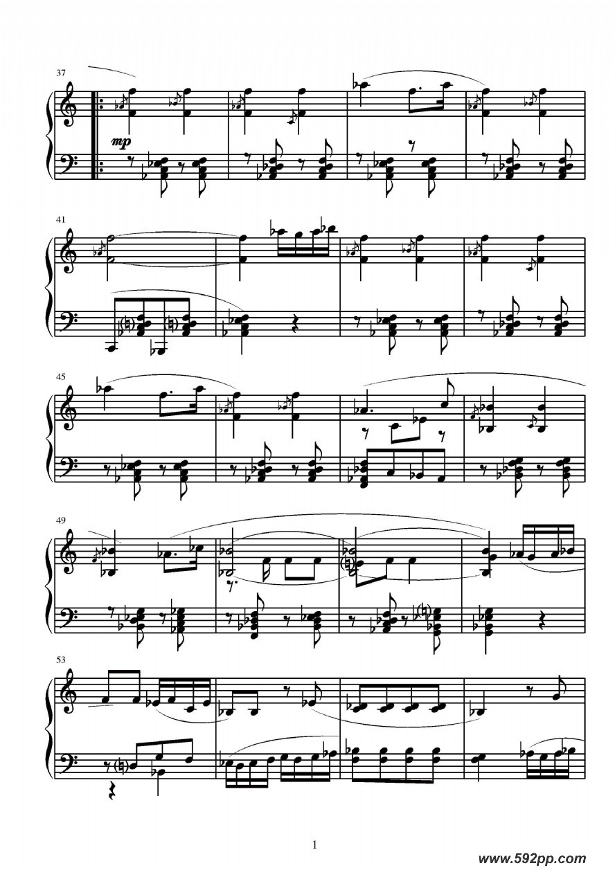 歌曲第七钢琴奏鸣曲的简谱歌谱下载