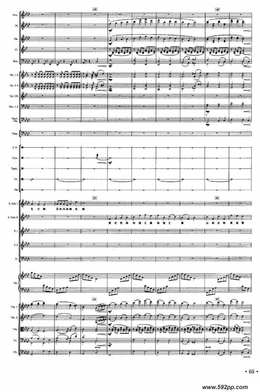 歌曲和谐之美的简谱歌谱下载