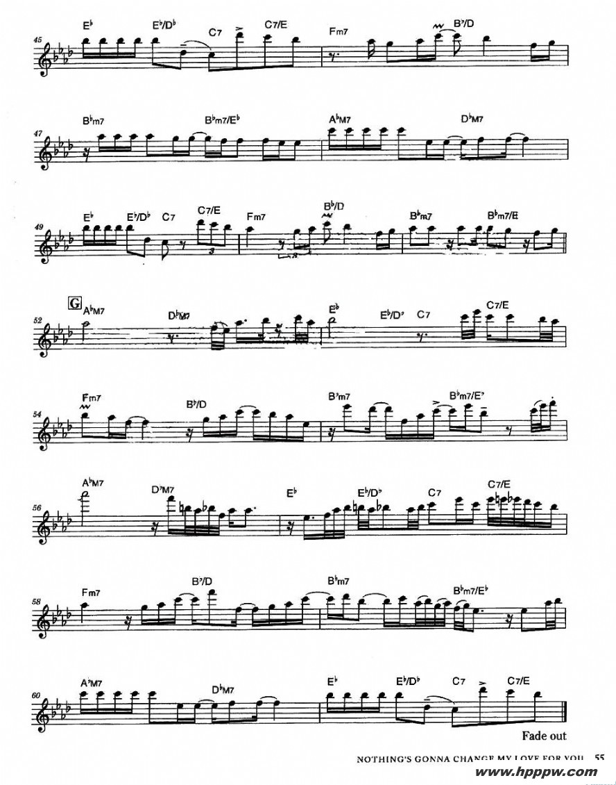 nothing gonna chsbge my love for you - altoļ׸