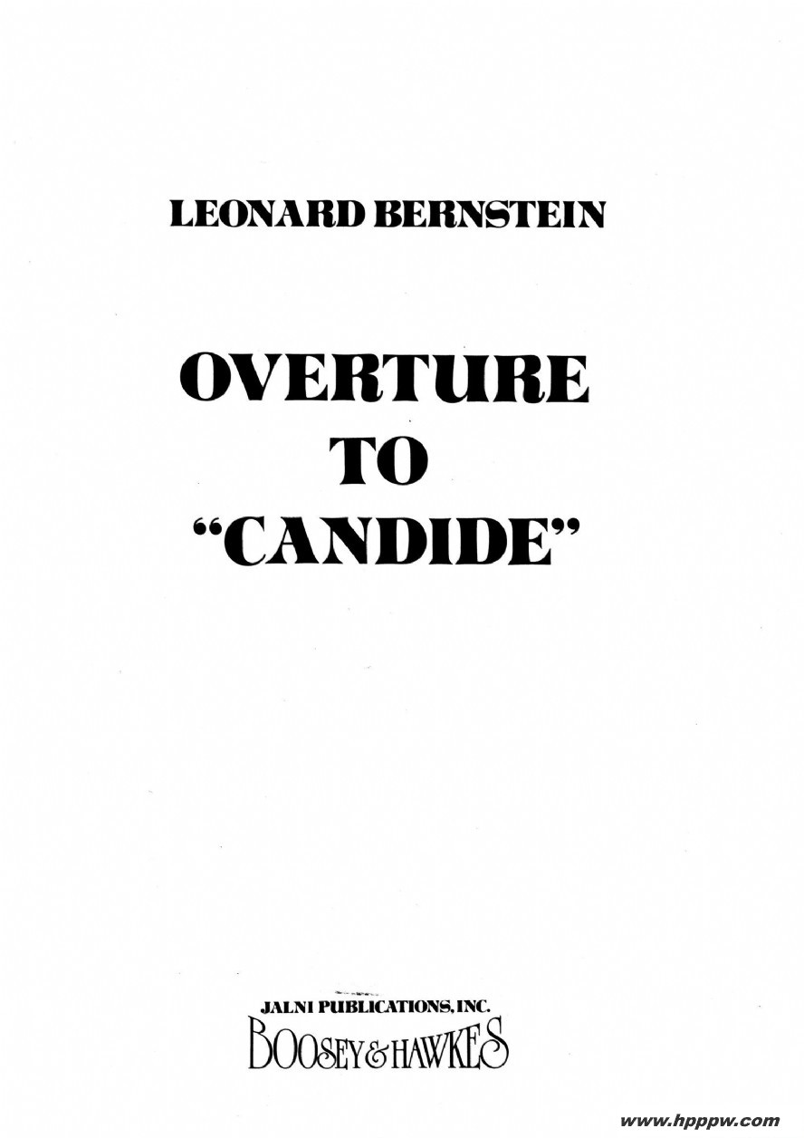 overture to candideļ׸