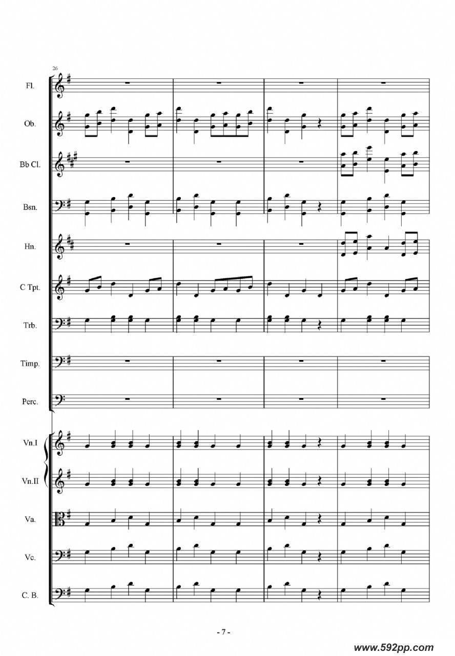 歌曲第一交响曲——愤怒的小鸟的简谱歌谱下载