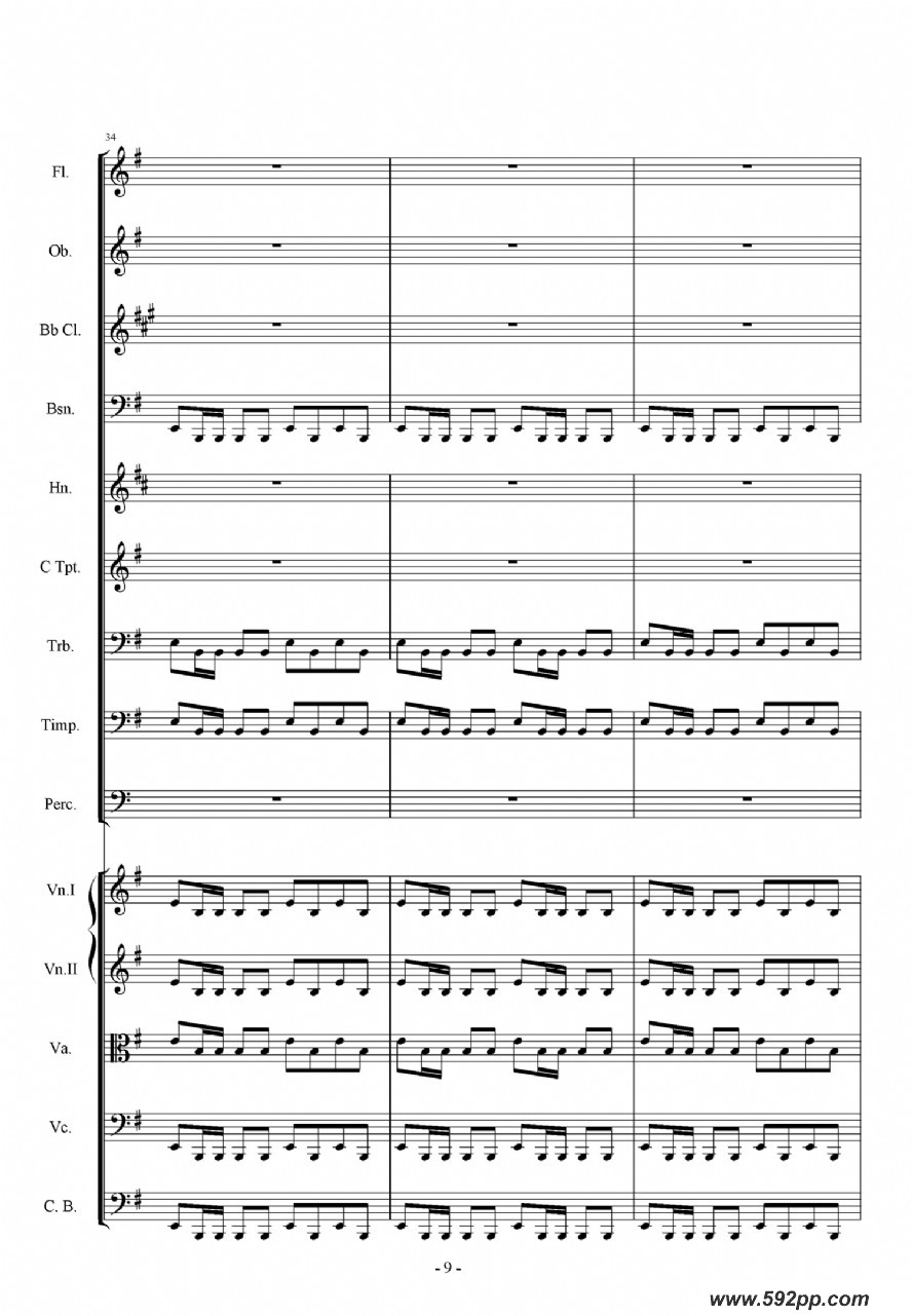 歌曲第一交响曲——愤怒的小鸟的简谱歌谱下载