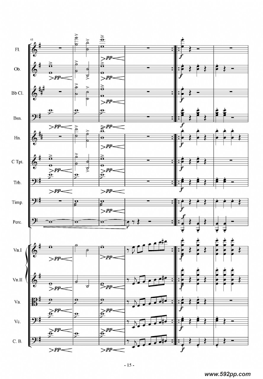 歌曲第一交响曲——愤怒的小鸟的简谱歌谱下载