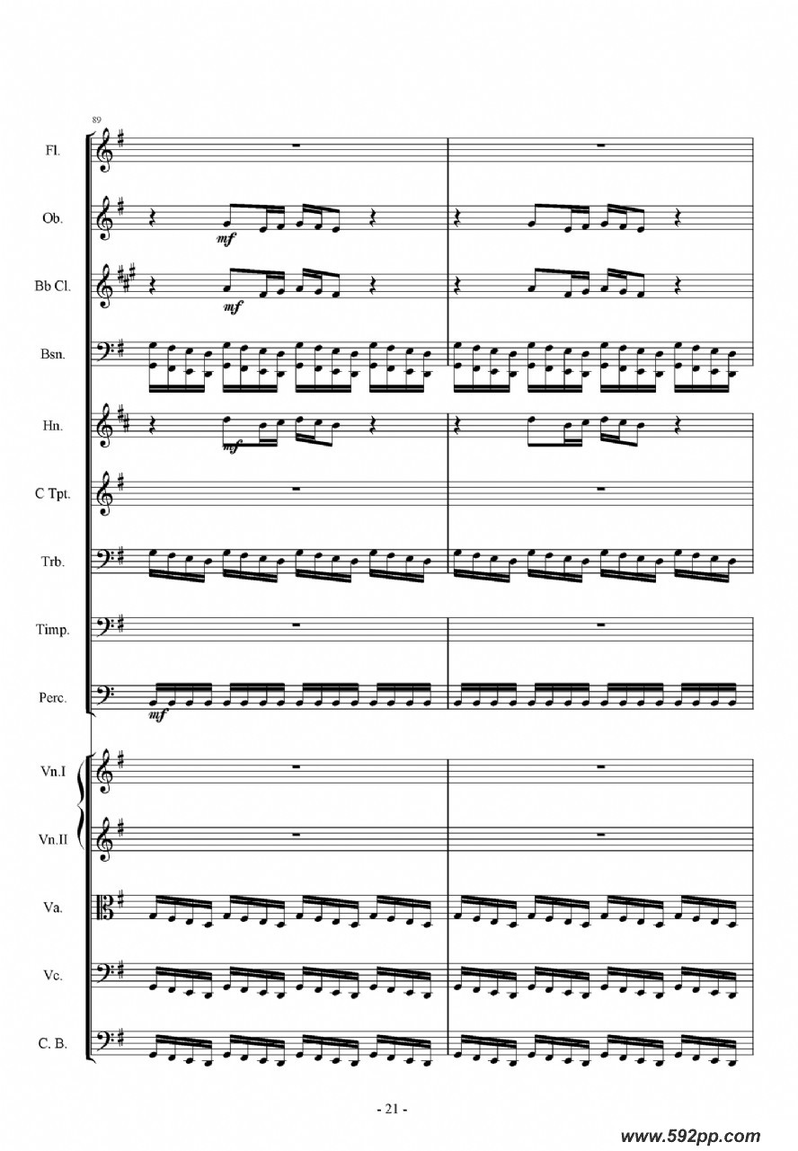 歌曲第一交响曲——愤怒的小鸟的简谱歌谱下载