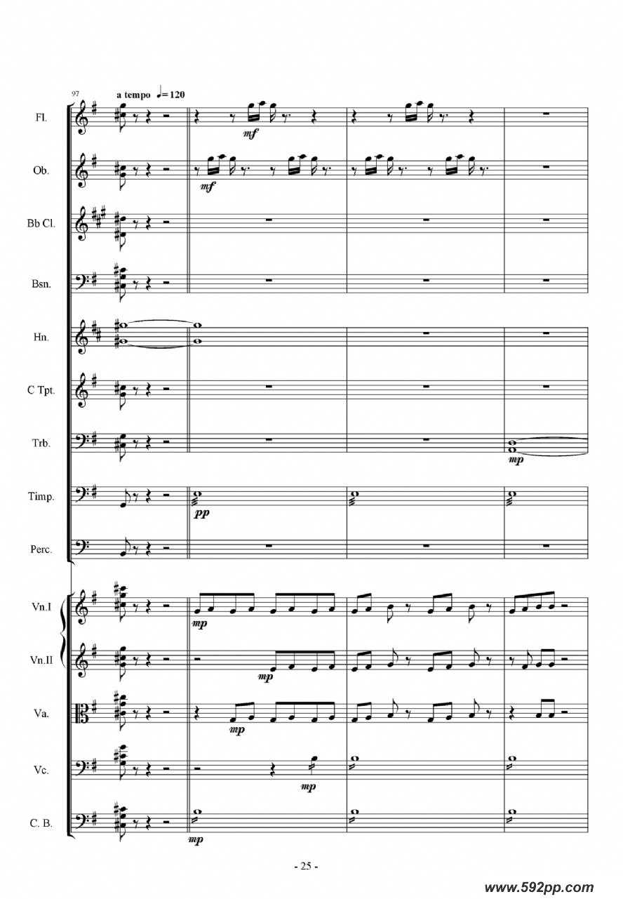 歌曲第一交响曲——愤怒的小鸟的简谱歌谱下载