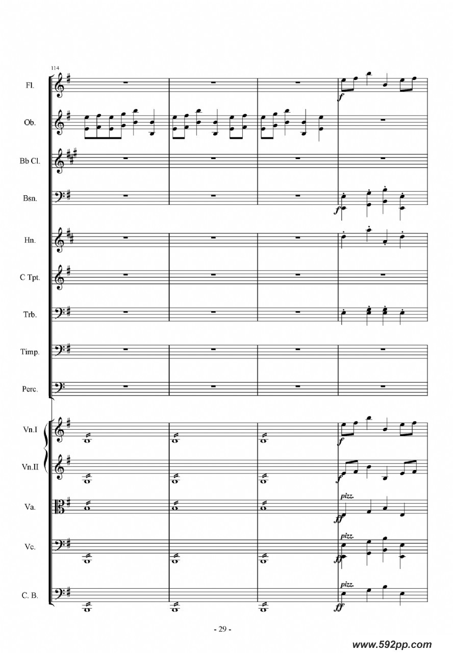 歌曲第一交响曲——愤怒的小鸟的简谱歌谱下载