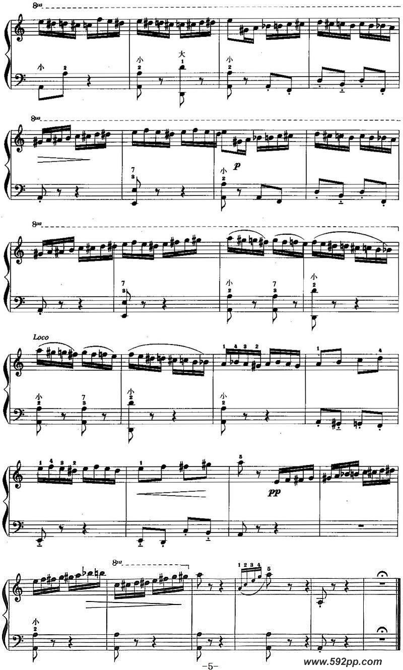 歌曲儿童手风琴曲:野蜂飞舞的简谱歌谱下载