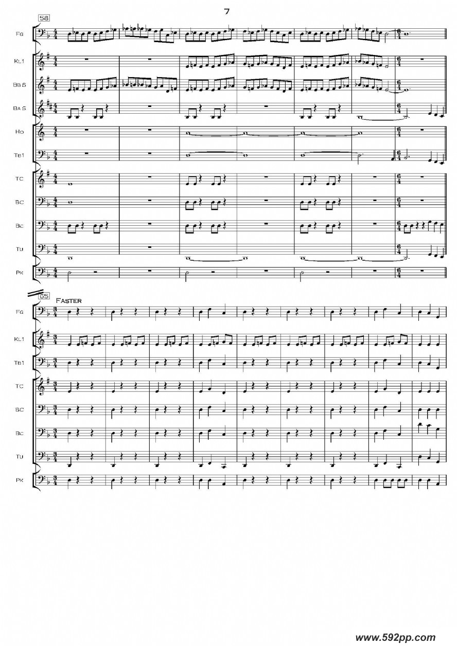 歌曲加勒比海盗交响组曲的简谱歌谱下载