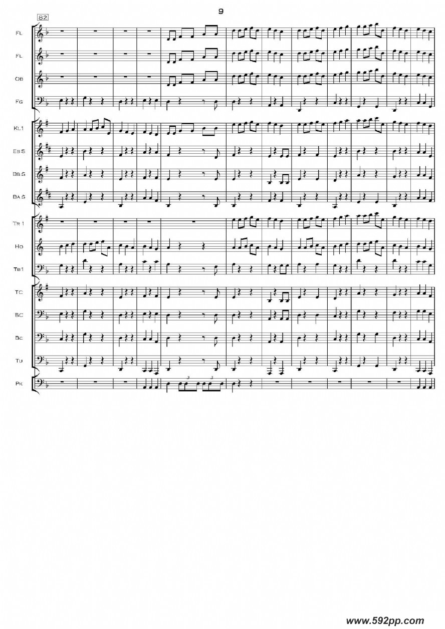 歌曲加勒比海盗交响组曲的简谱歌谱下载