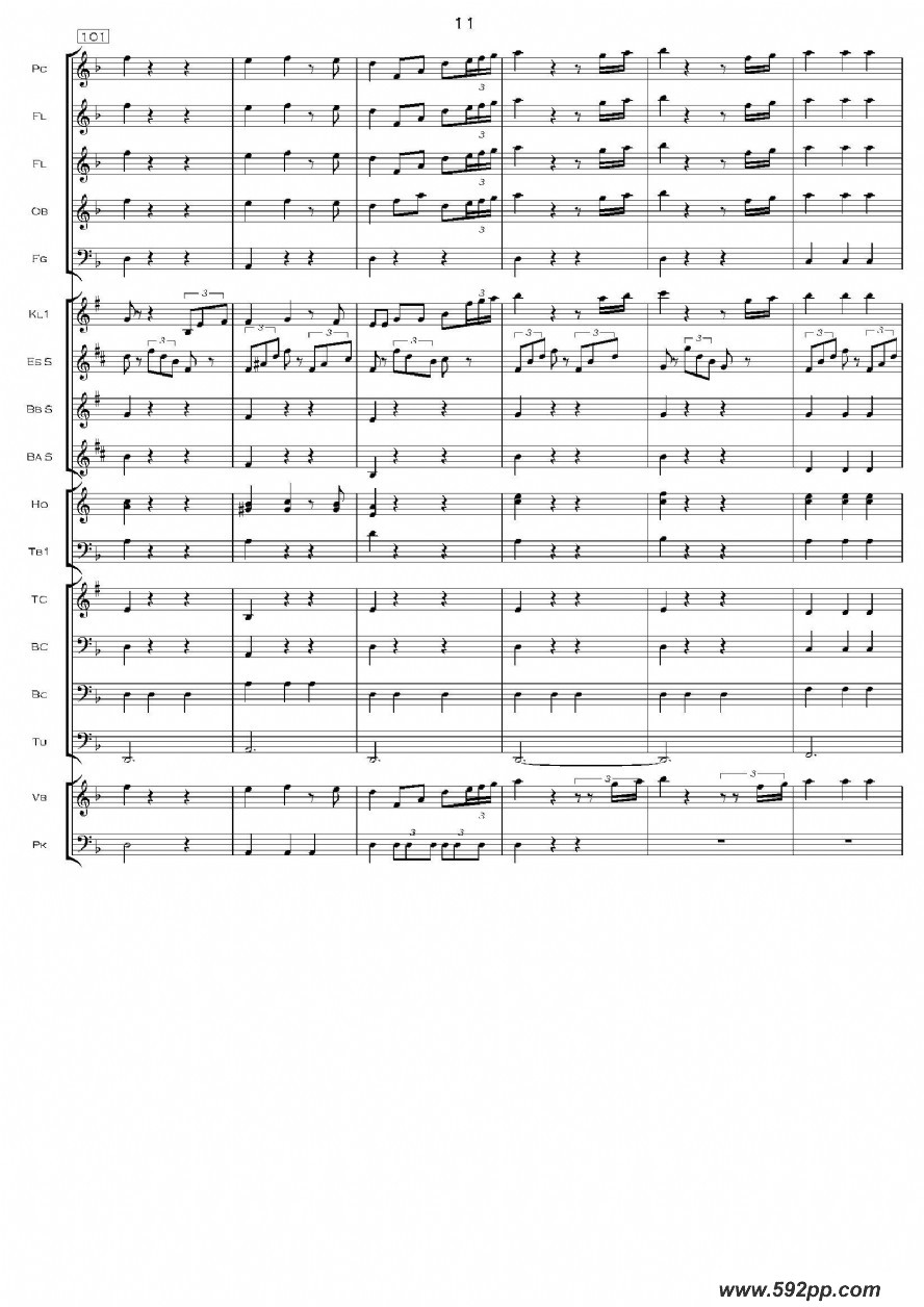 歌曲加勒比海盗交响组曲的简谱歌谱下载