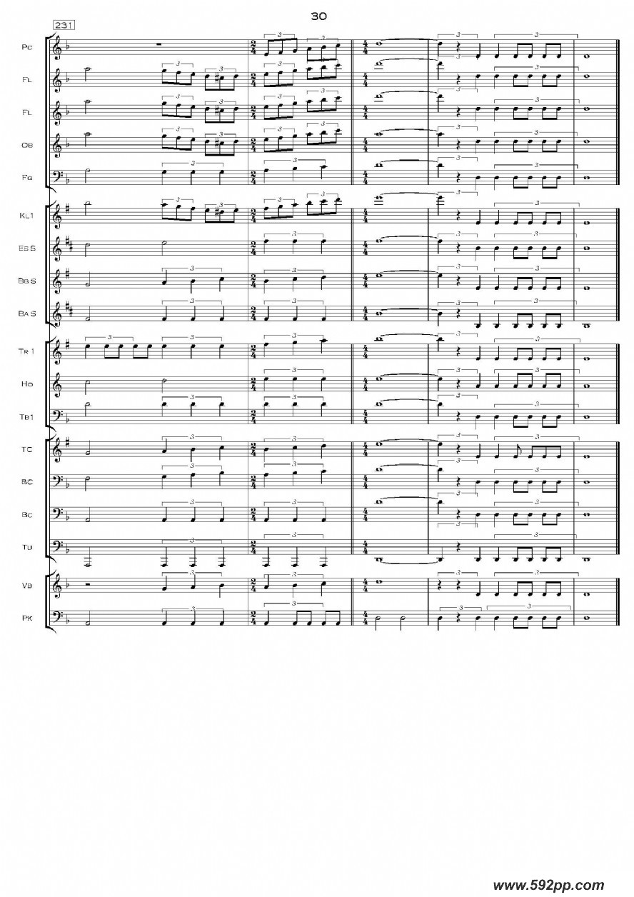 歌曲加勒比海盗交响组曲的简谱歌谱下载