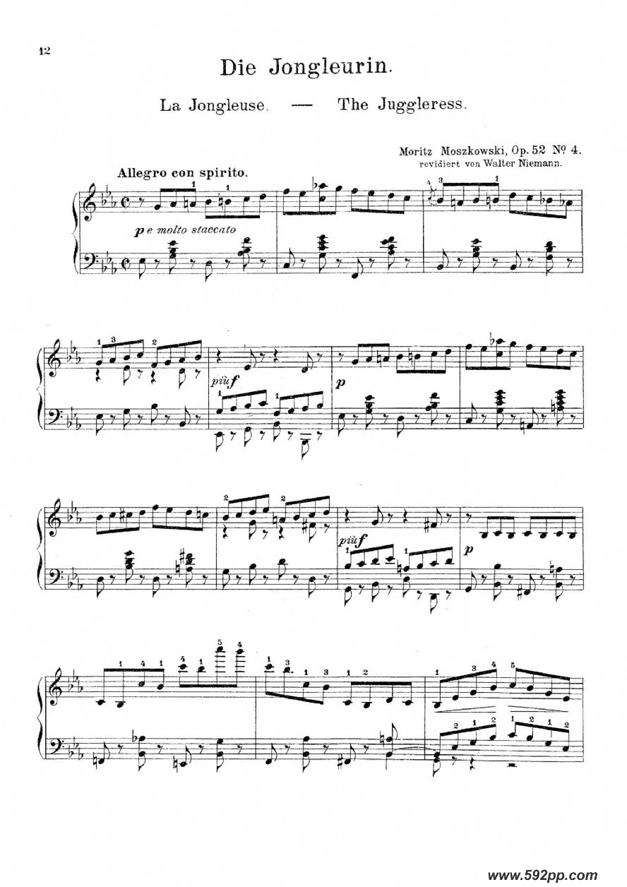 die jongleurin op.52 no.4ļ׸